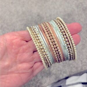 Sokora Jewels Mini Pink Posy Set Bangles